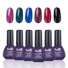 MelodySusie® Six Color Lux Classics Durable Gel Nail Polish