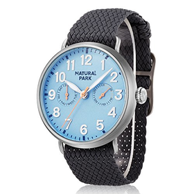 Men Dress Watches with Day Date Blue Dial Replacement Watch B...