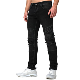 Tazzio Men's Slim Jeans Black Black