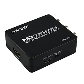 COWEEN HDMI2AV Converter 1920x1080p MINI HDMI to RCA ...