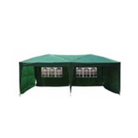 Outsunny Easy Pop Up Canopy Party Tent 10 x 20-Feet Green wit...