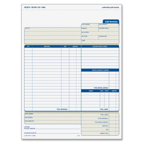 Adams Job Invoice Unit Set, 8.5 x 11.44 Inch, 2-Part, Carbonless, ...