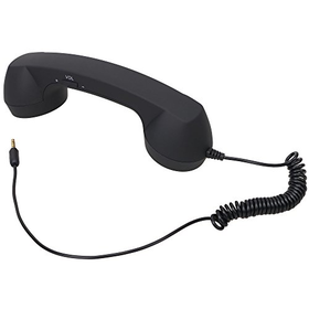 AMC Retro 3.5mm Telephone Handset Receiver for Iphone Black