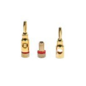 Monoprice 109437 High-Quality brass Speaker Banana Plugs - 5...