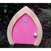 Pink Sparkle Fairy Door - Dragonfly Design