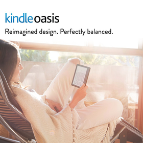 Kindle Oasis E-reader with Merlot Leather Charging Cover, 6'' High-Resolution Display with B