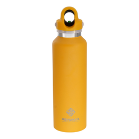 Yellow 20 oz Thermal Flask with Color Match Quick-Release Cap