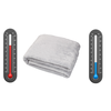 Manta eléctrica lavable Yatek de tacto super confortable y color gris, con 180 x 130 cms y 16