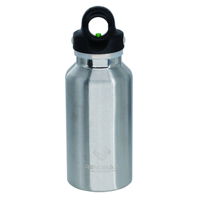 Stainless 12 oz Thermal Flask with Black Quick-Release Cap