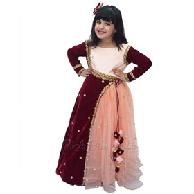 Indian Wedding Gown for Girls, Kids Ethnic Dress