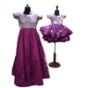 Mother and Daughter Combo Dress Gown