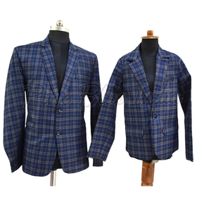Buy Father Son Combo Blue Checked Blazers Online India