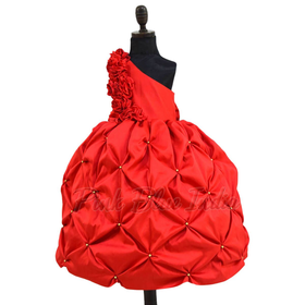 Baby Girl One Shoulder Ball Gown