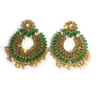 Traditional Fashion Jewellery Green Earrings for Girls/Women, Fancy Artificial Jhumka Earrings Set w
