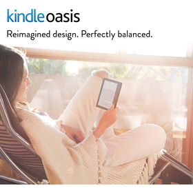Kindle Oasis E-reader with Merlot Leather Charging Cover, 6'' High-Resolution Display with B