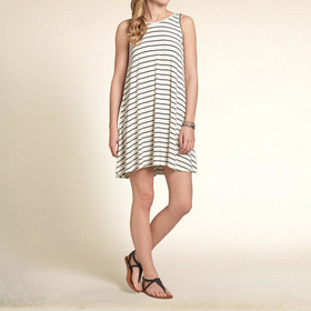 Striped Knit Shift Dress