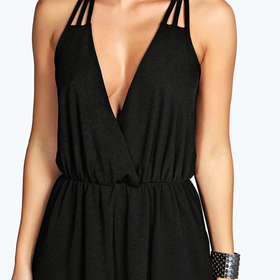 Alena Strappy Wrap Front Playsuit