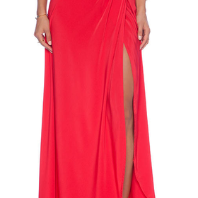 Assali Calia Maxi Skirt in Red