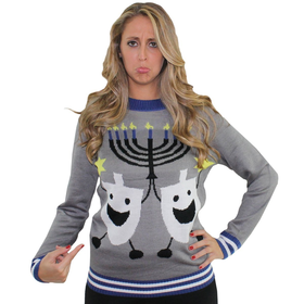 Amazon.com: Ugly Christmas Sweater - Hanukkah Sweater by Tipsy Elves: Clothing