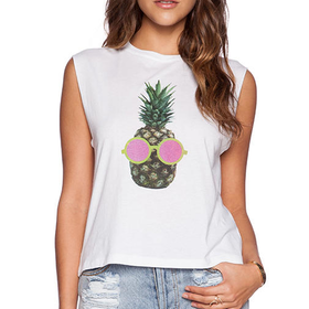 A Fine Line Abby Pineapple Sunnies Tank in White