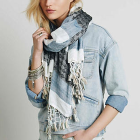 Free People Sansa Tassel Scarf