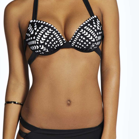 Croatia Laser Cut Moulded Push Up Bikini