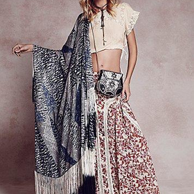 Free People Womens FP ONE Zoe Maxi Skirt