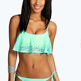 Florida Lazer Cut Ruffle Bikini