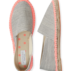 Striped Espadrille Slip-On Shoe