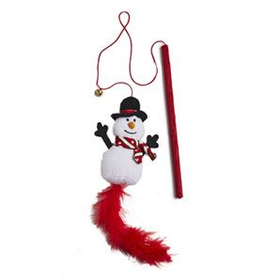 Snowman Christmas Character Cat Teaser by Pets at Home