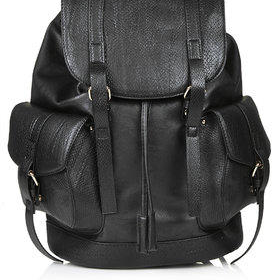 Snake Pocket Backpack - Black