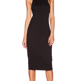 T by Alexander Wang Lux Bandeau Back Dress in Black