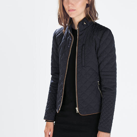 Padded jacket with zips