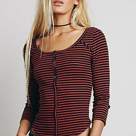 We The Free Womens We The Free Stirrup Stripe Tee