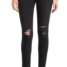 rag & bone/JEAN Slim Fit Skinny in Rock with Holes