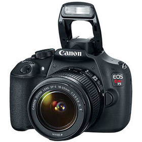 Walmart: Canon Black EOS Rebel T5 Digital SLR Camera with 18 Megapixels and 18-55mm Zoom Lens Includ