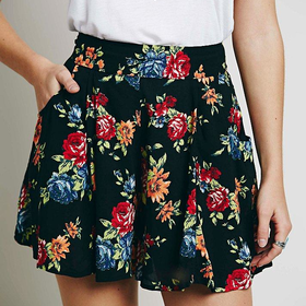 Free People Flower Field Print Skort