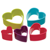 Colourworks Five Piece Heart Shaped Cookie Cutters Set [Set of 5]