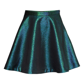 H&M - Metallic Skirt - Teal - Ladies