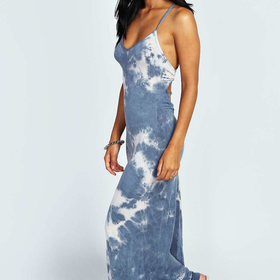 Candice Tye Dye Strappy Back Maxi Dress