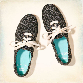 Hollister + Keds Champion Black & White Print Sneakers