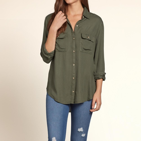 Olive Rayon Shirt