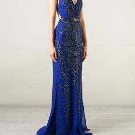 Roberto Cavalli Sequin Embellished Strappy Gown - Luisa World - Farfetch.com