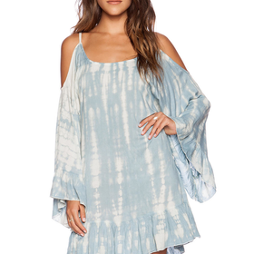 Tiare Hawaii Hana Dress in Grey Smoke Tie Dye